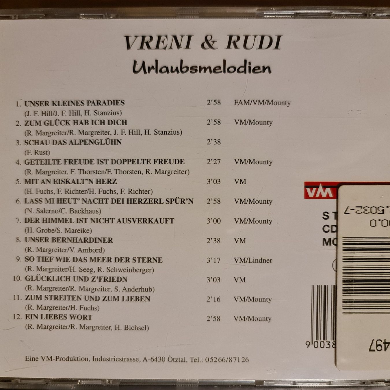 CD: Vreni & Rudi -  CD – Usato da Dintikon venduto da Vexi 1