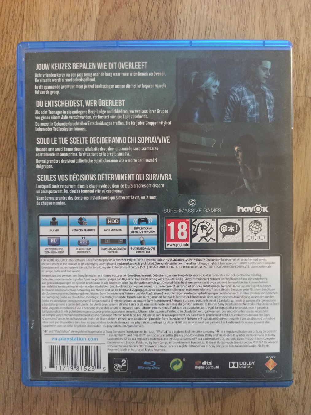 Giochi: Until Dawn PS4 / PS5 – Usato da Oberweningen venduto da mar_87mx 1