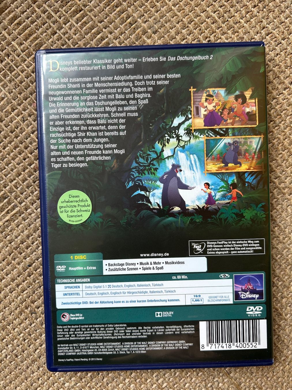 Tutti i DVDs: Disney DVD Sammlung: Dschungelbuch, Rapunzel, Arielle... – Usato da Zürich venduto da Kascha.B. 9