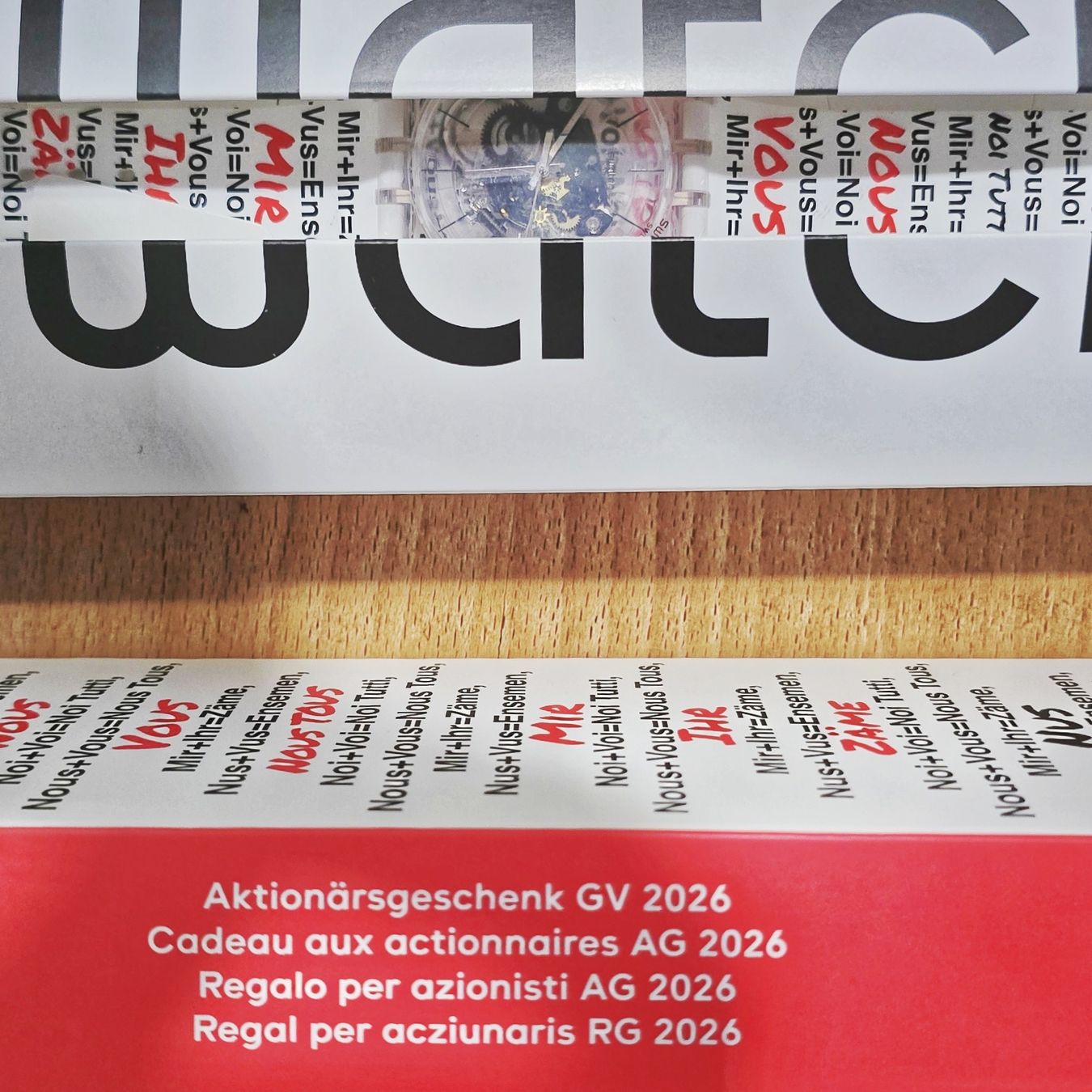 Swatch Orologi: Swatch "mir - ihr" - limitiertes Sondermodell - neu+ungetr.! – Nuovo e nell'imballaggio originale da Wilen b. Wil venduto da Picasso1234 1