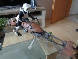 Star Wars Hasbro Scout mit Bike