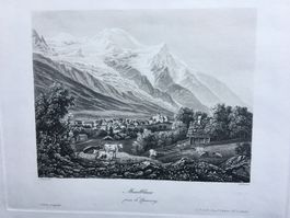 MONT BLANC. prise de Chamonix