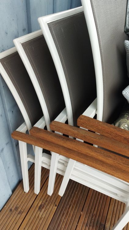 4 Gartenstühle STERN plus Gartentisch Kaufen auf Ricardo