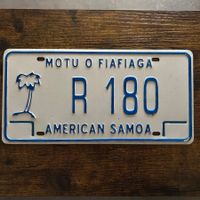  🇺🇸 U.S. Autoschild, American Samoa R 180 - ORIGINAL 