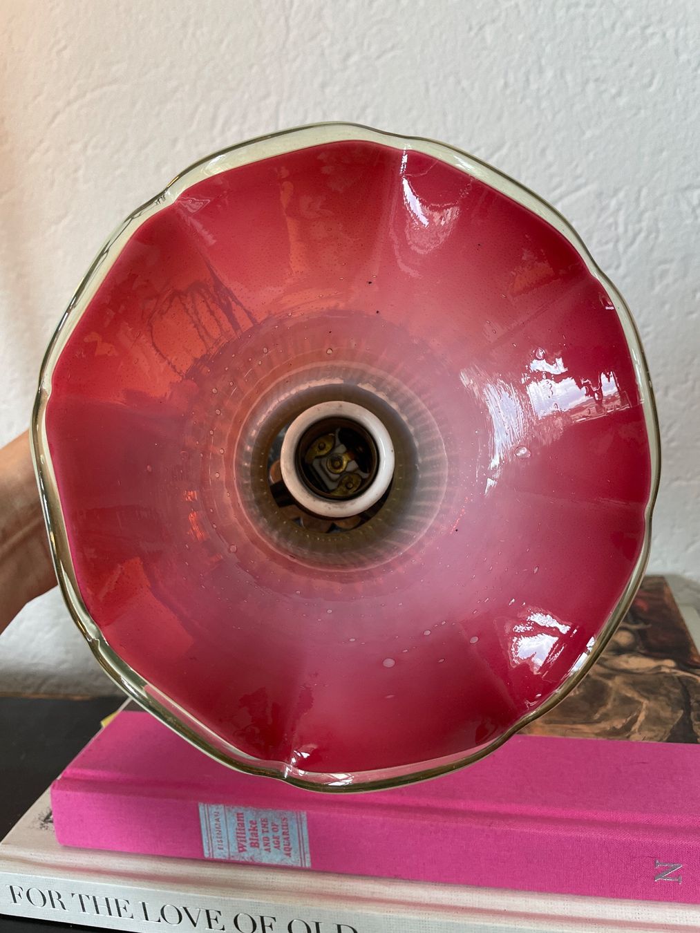 Lampes: Antike Jugendstil Deckenlampe Glas, Kupfer – D'occasion à St. Gallen par Shazzz 3