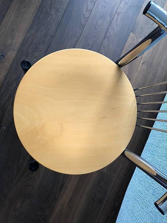 Sgabelli: Calligaris Barhocker Chrom / Buche mit Sitzhöhe 60 cm – Usato da Oberlunkhofen venduto da tru_xc2g 2
