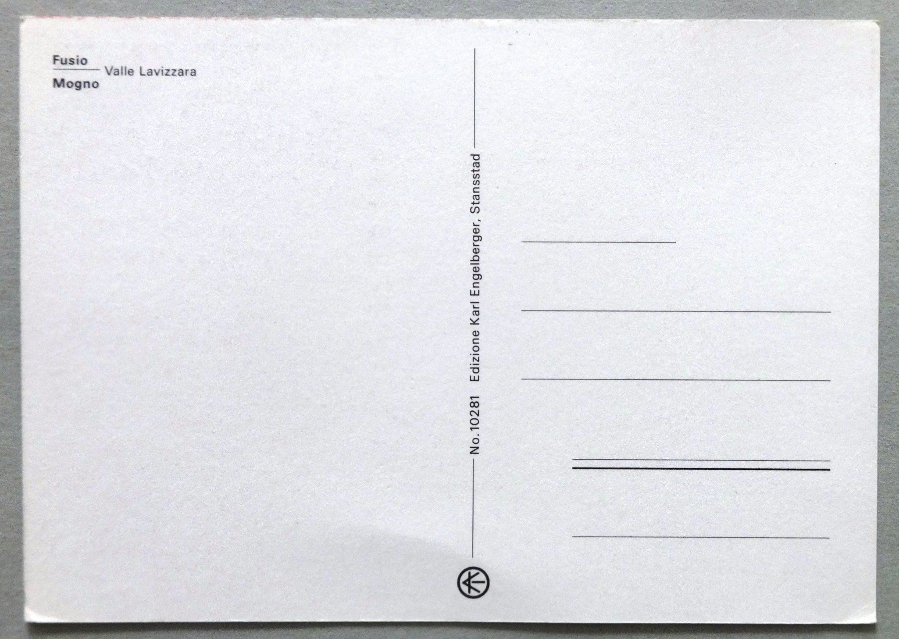 Cartes postales: Fusio - Mogno, Valle Lavizzara – D'occasion à Fétigny par Billy2miny 1