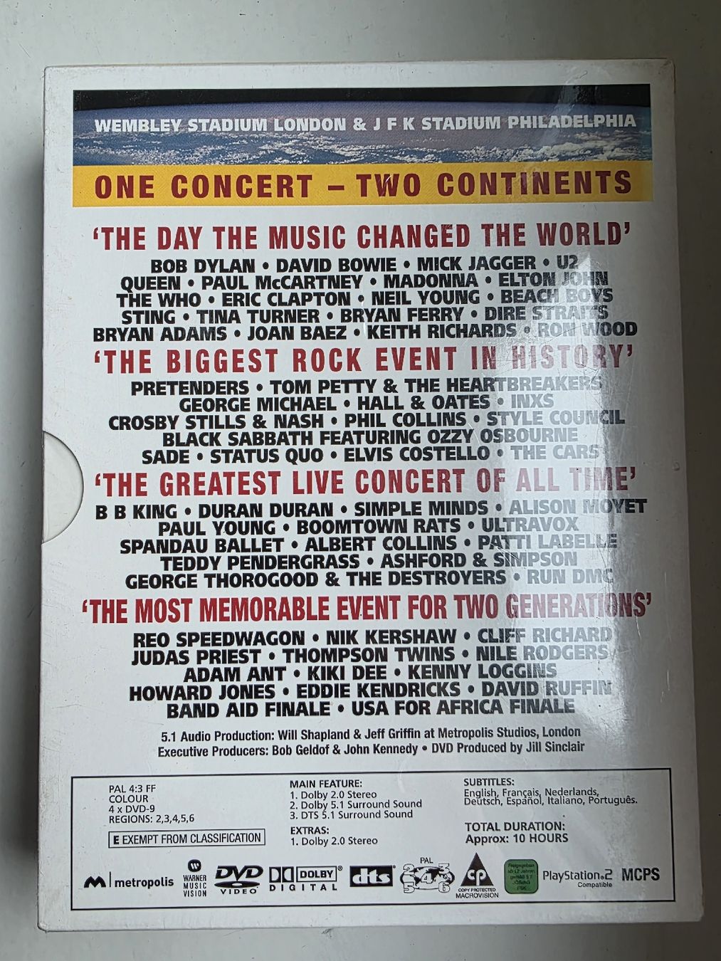 Tutti i DVDs: New & sealed Live Aid DVD - Rare – Nuovo e nell'imballaggio originale da Zürich venduto da TimZurich1 1