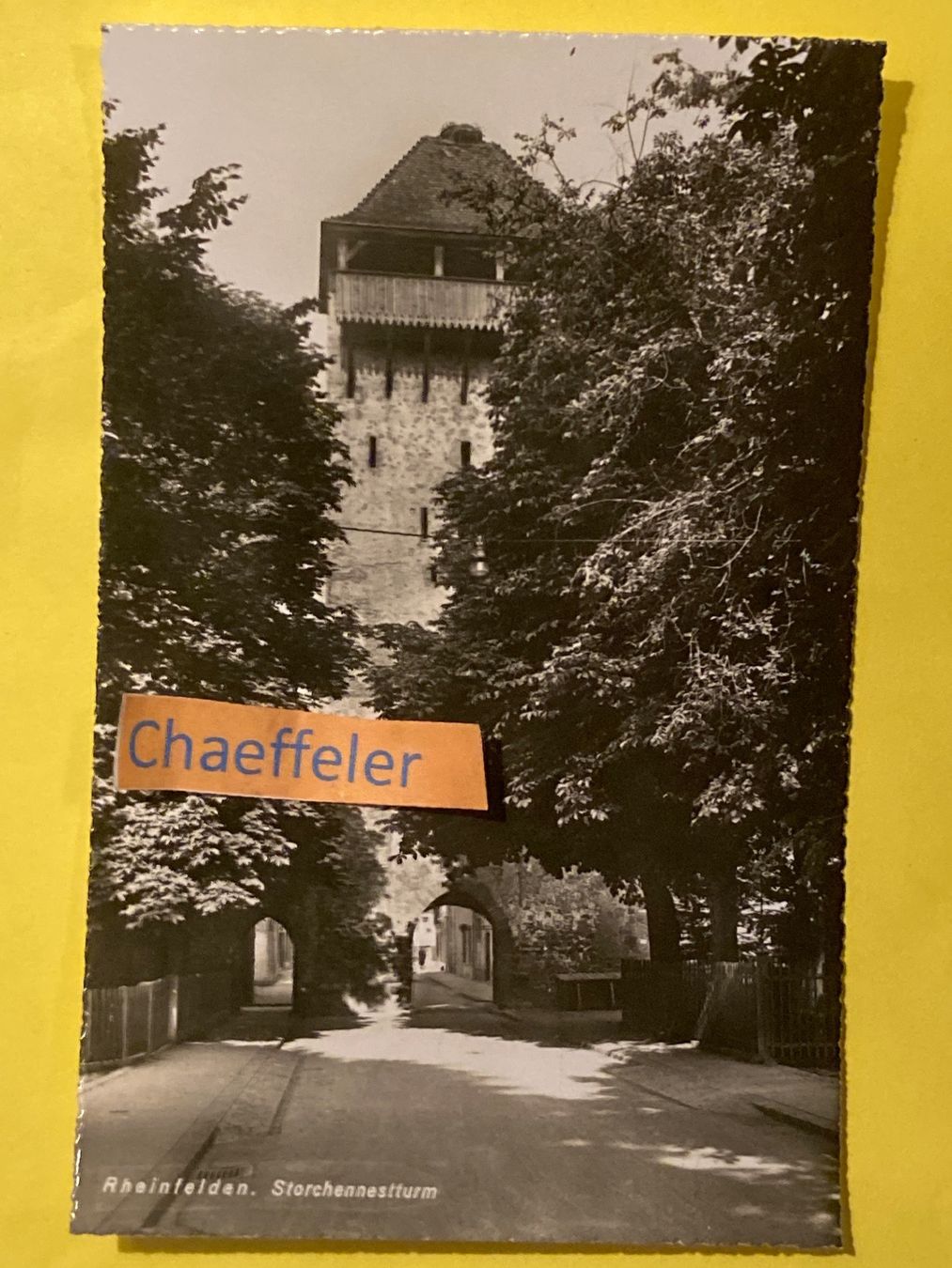 Cartes postales: Rheinfelden. Storchennestturm – D'occasion à Zürich par Chaeffeler