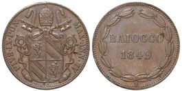 Italien, Rom, Baiocco 1849