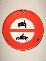 Altes Emailschild Oldtimer Motorrad Antik