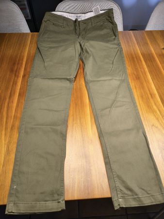 Jack & Jones Chino Hose, Khaki-Grün, Grösse 32/32