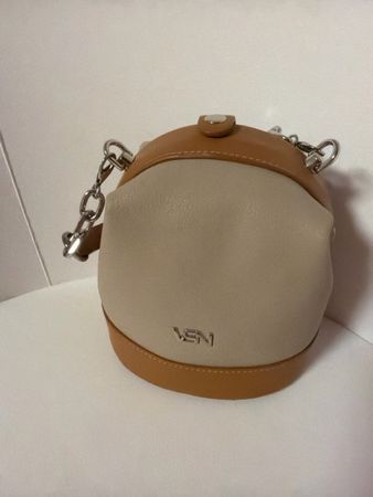 VSN Handtasche, Beige/Braun, neuwertig, Top Zustand!
