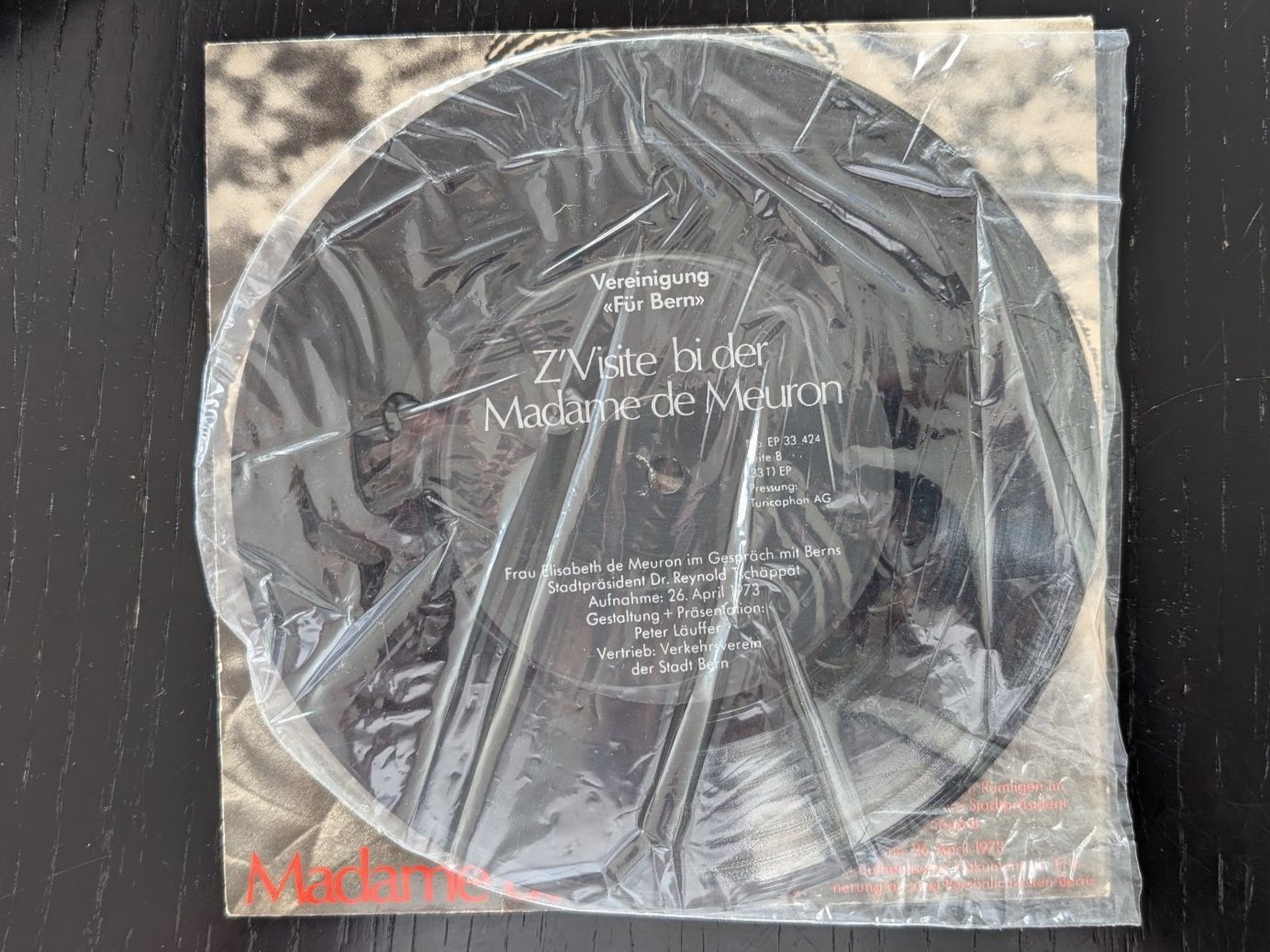 Dischi in vinile: Z’Visite bi der Madame de Meuron - Schallplatte – Usato da Thalwil venduto da sultan03 4