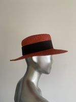GUCCI: Chicer roter Sonnenhut - Made in Italy, Gr. 57