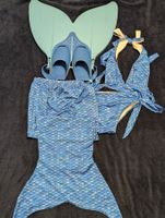 Mermaid / Meerjungfrau Flosse und Kostüm Gr. 140