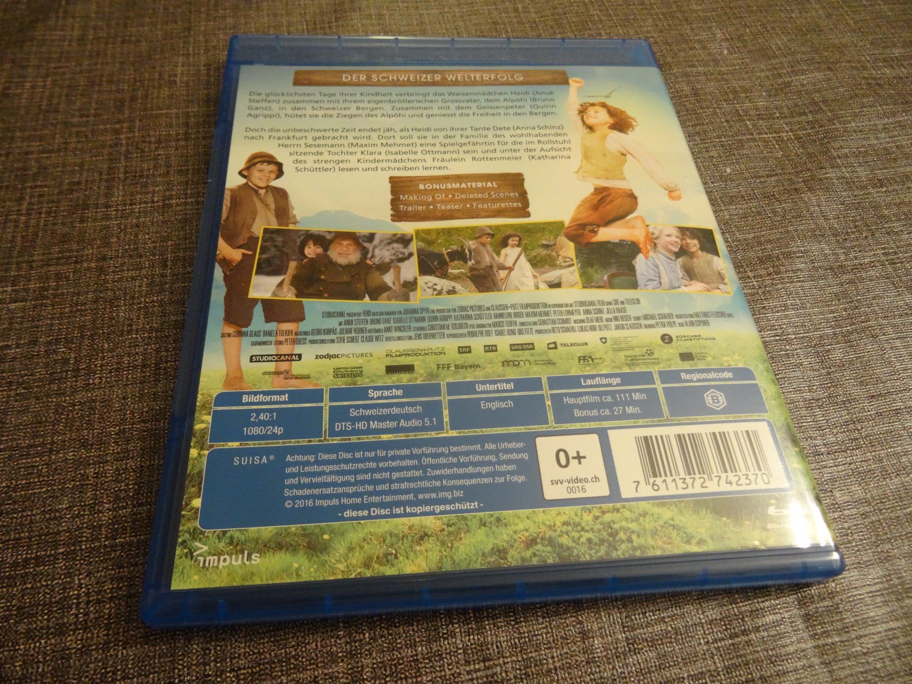 Alle DVDs: Film Heidi Blu-ray – Gebraucht aus Olten von Disc-Verkauf 2