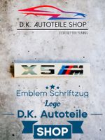 BMW X5M Emblem Logo Schriftzug in Chrom Neu