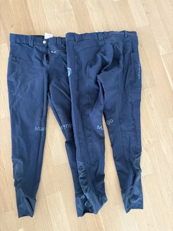 Zwei Marengo Reithosen blau, beide Grösse 38 mit Kniegrip