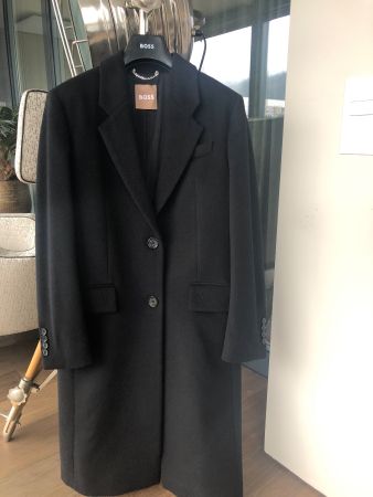 Boss Coat Regular Fit in Wool