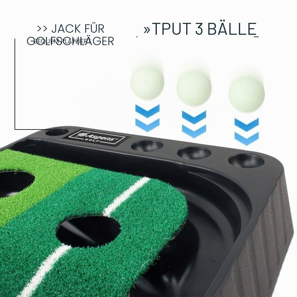 Bodenmatten: Puttingmatte Golfmatte Putting Trainer mit Ballrückgabe – Neu und originalverpackt aus Herisau von Zevora 4