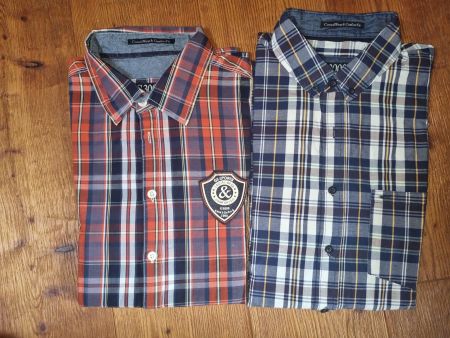 2 Herrenhemden Gr. XL von blackout, kariert