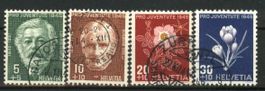 1945, Pro Juventute, ohne Falz, gestempelt