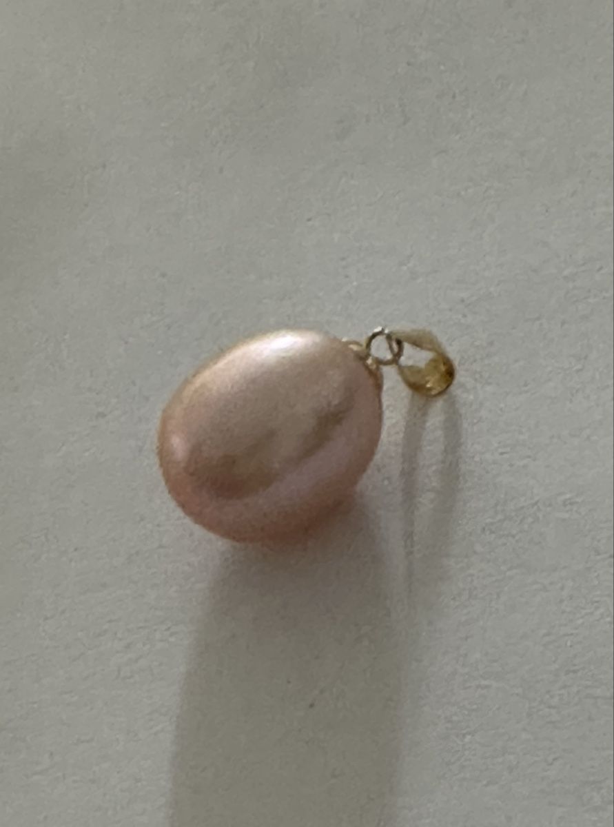 Ciondoli: Pendentif perle rose or 18k. Bonne état – Usato da Montreux venduto da luc_w7cx 2