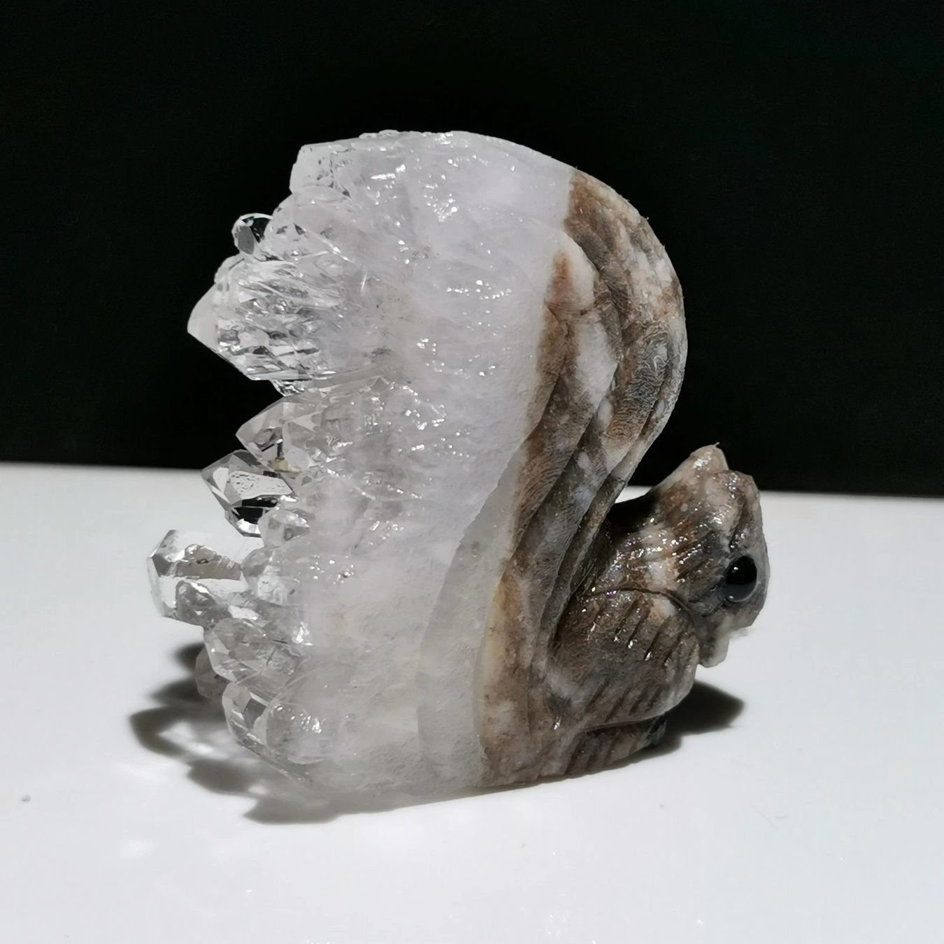 Pietre preziose: Miniature Eichhörnchen Statue Bergkristall Ecureuil Cristal – Nuovo (secondo la descrizione) da Prilly venduto da ilyria73 3