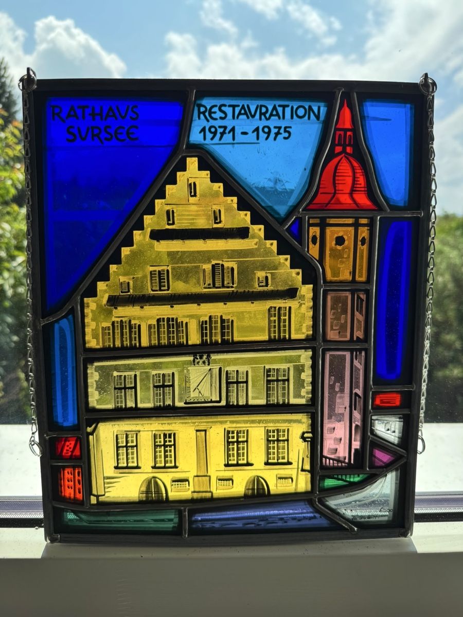 Sonstige Antiquitäten & Kunst: Wappenschebeb aus Glas – Gebraucht aus Wiggen von cha_p9np 5