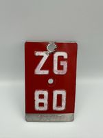 Velonummer ZG 80