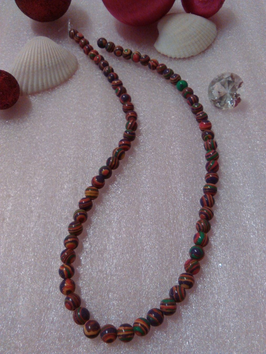 Catenine: STRAND KETTE ODER 2 ARMBAND;MALAQIET – Nuovo (secondo la descrizione) da Basel venduto da bijoutrie_4 5