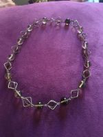 bijoux gros collier en argent et quartz fumé plus de 50g