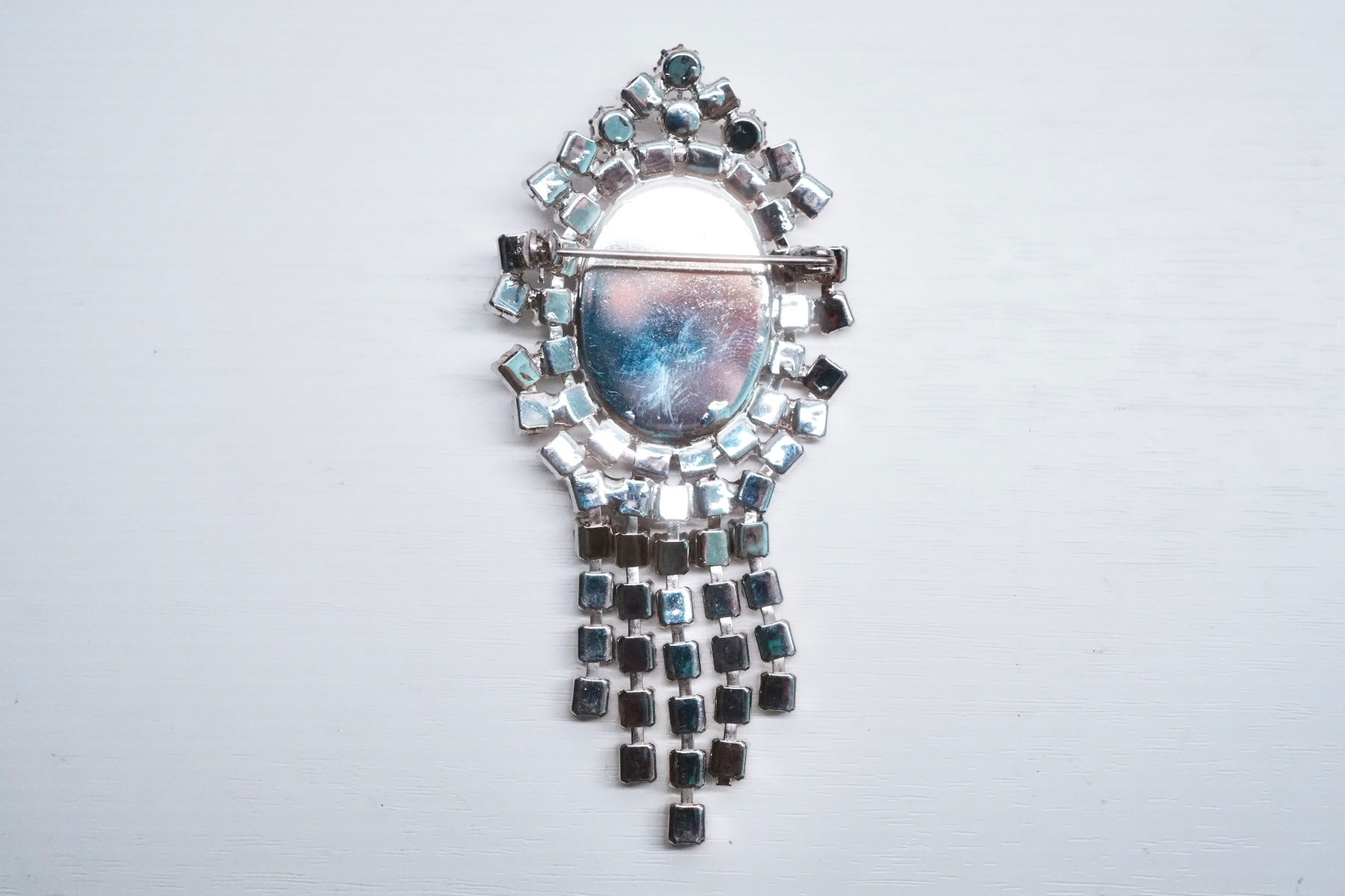 Gablonzer Spille & Fermagli: Vintage Brosche Gablonz Kamee Dame Strass – Usato da Volketswil venduto da HeredisAntiques 4