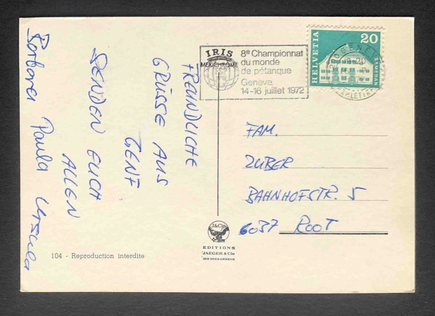 Cartoline postali: AK Geneve – Usato da Goldau venduto da artelier1 1