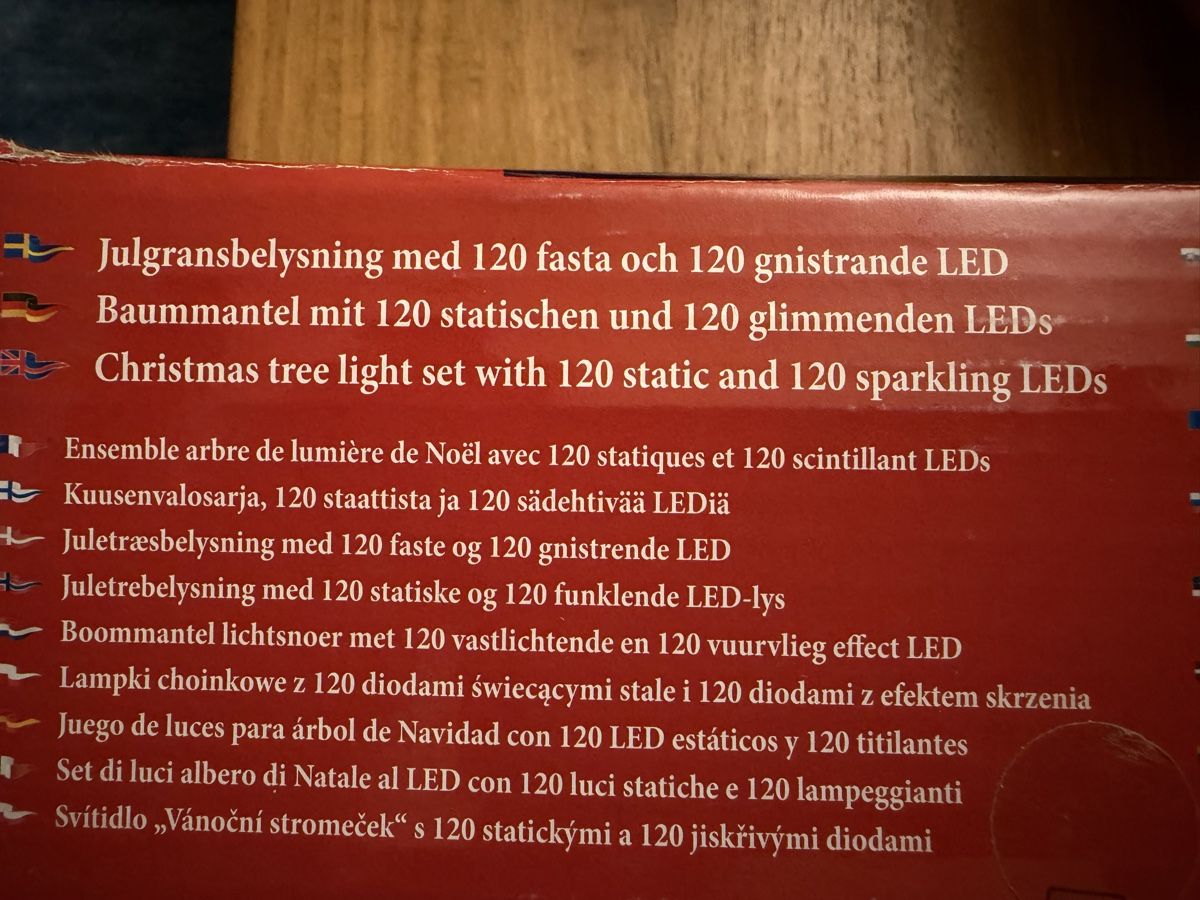 Ghirlande e barre luminose: Weihnachts-Lichterkette, 240 LED, OVP – Nuovo e nell'imballaggio originale da Winterthur venduto da Blauleu 3