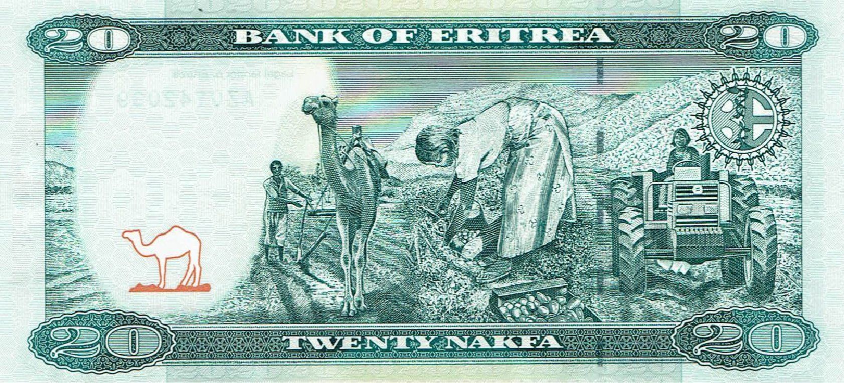 Banconote: Eritrea 20 Nakfa 2012 P-12 Replacement AZ UNZ – Nuovo (secondo la descrizione) da Steffisburg venduto da ber_8htf 1