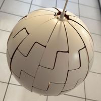 Hängeleuchte IKEA PS 2014 weiss/kupfer