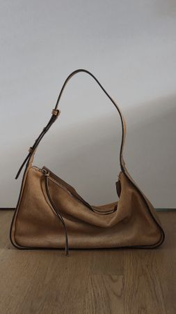 Echtleder Slouchy Bag – Cognac / Camel