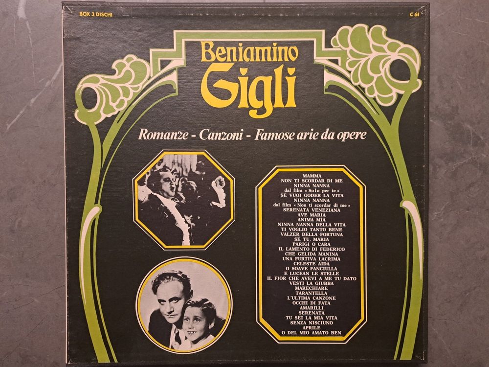 B.Gigli - Romanze - Canzoni - Famose Arie Da Opere (3LP Box) | Kaufen ...