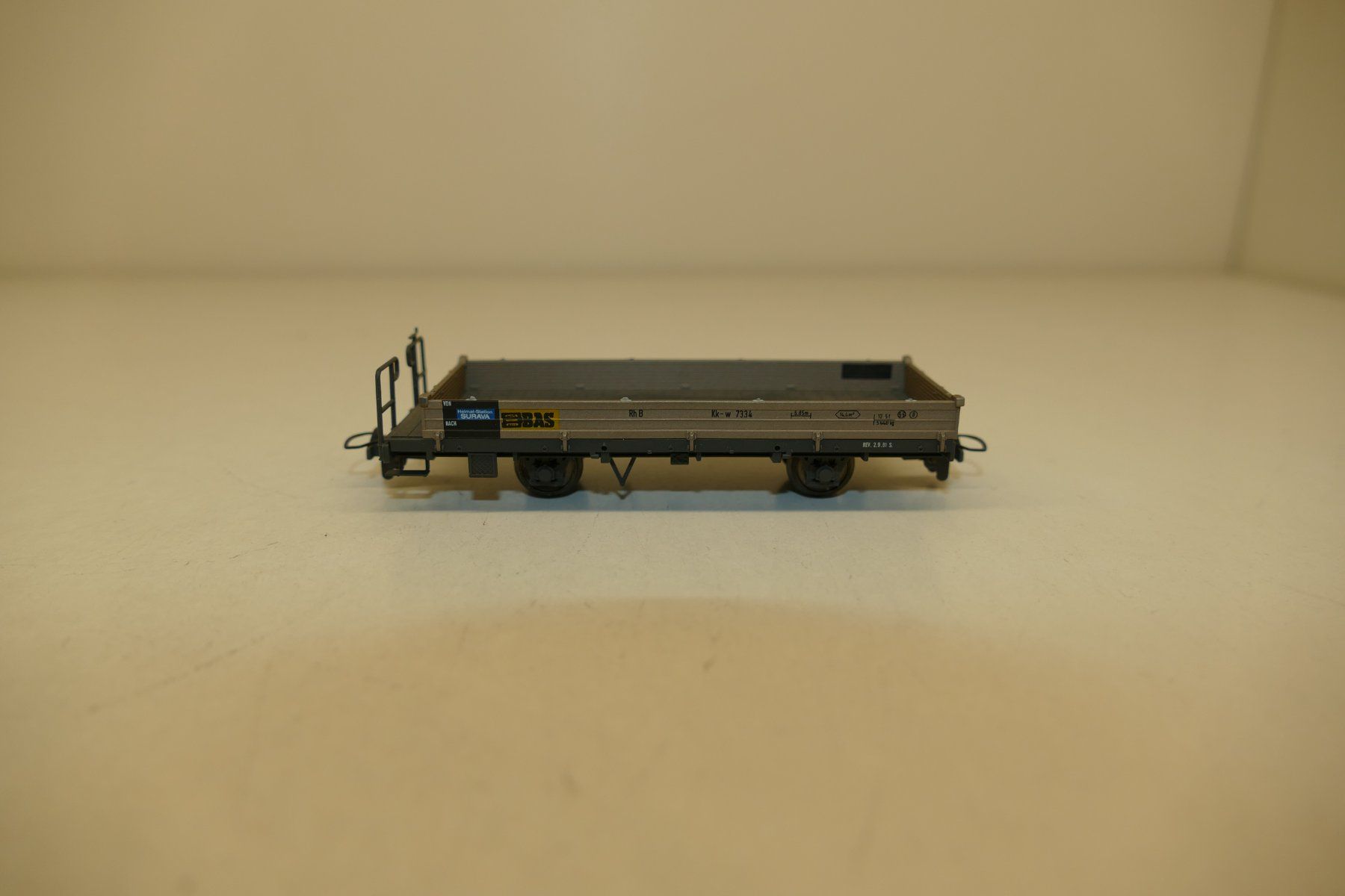 Bemo Modellini di ferrovie: Bemo H0m: RhB Niederbordwagen BAS – Nuovo (secondo la descrizione) da Niederhasli venduto da rail-duerst 1