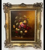 Ölgemälde auf Leinen Blumenstrauss von Adolf Herbst