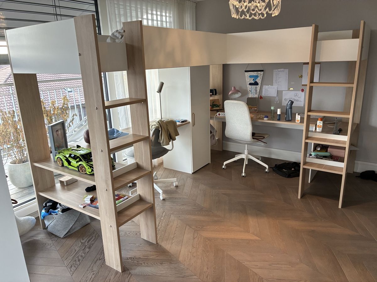 Lits: Doppel-Eckhochbett Lascano – D'occasion à Basel par pet_68xf