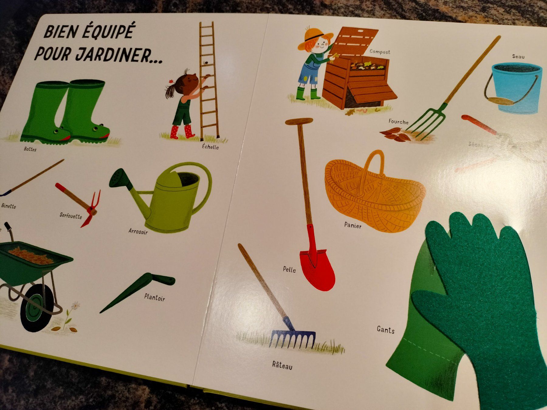 Libri: Dans mon jardin avec de grands flaps en feutrine – Usato da Cortaillod venduto da rozinna 6