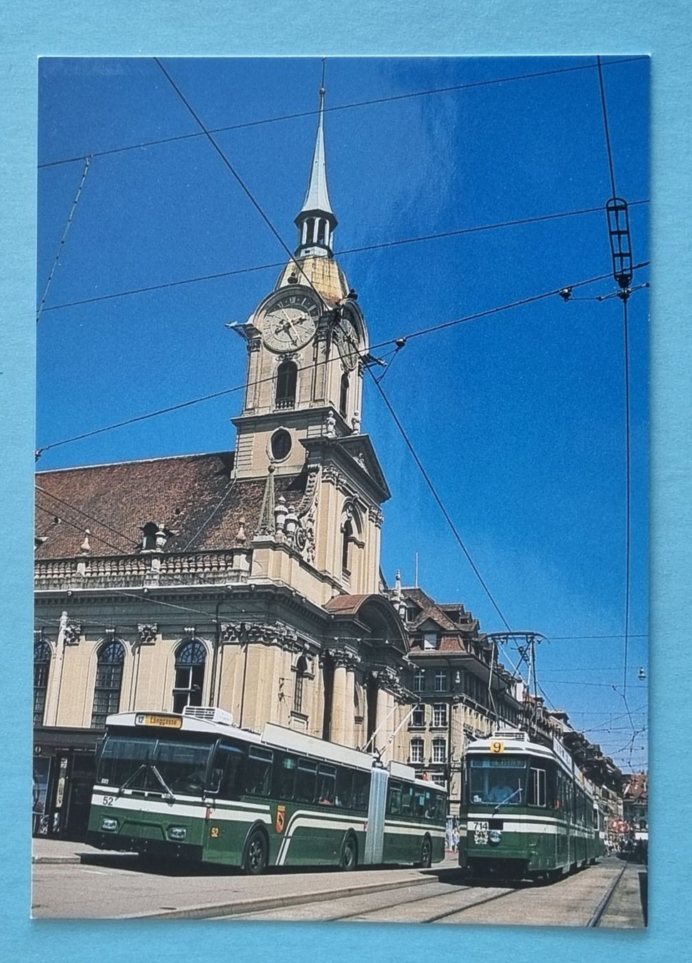 Cartoline postali: Bern - Trolleybus und Strassenbahn - SBV - 1998 – Usato da Rothrist venduto da RROENK