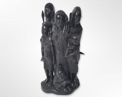 Eisenholz Familia Massai Statue