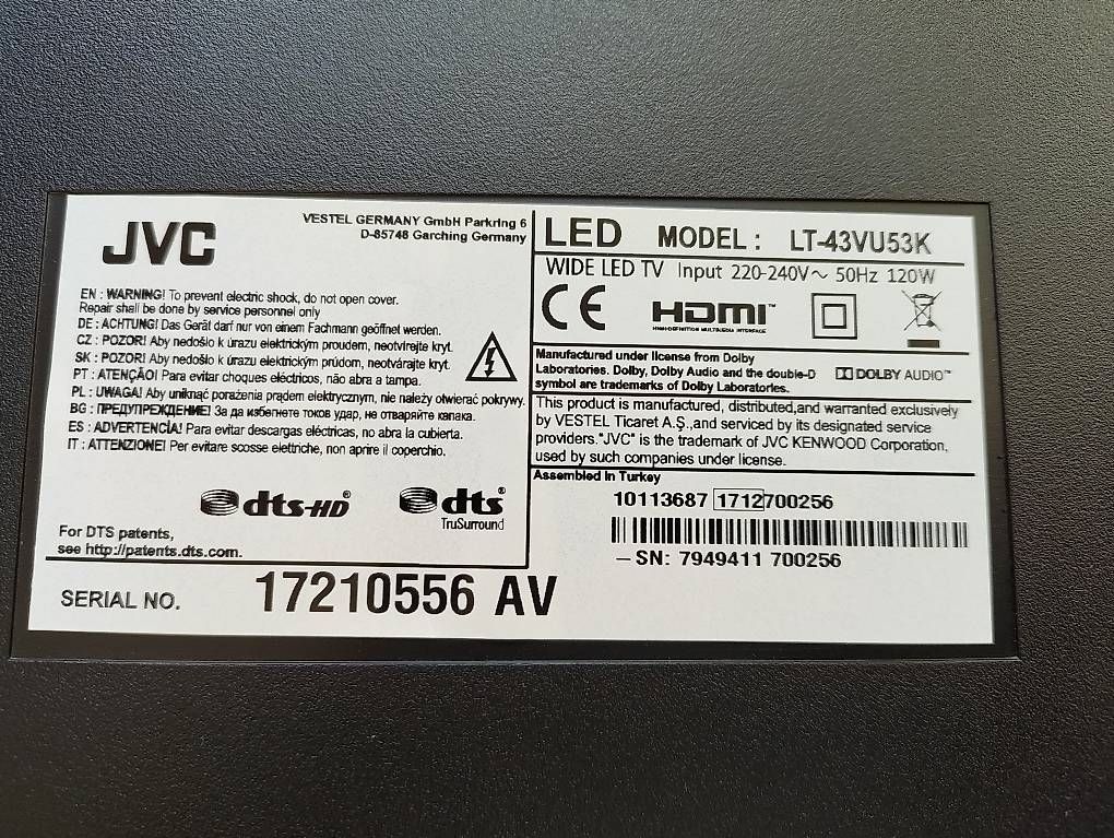 Televisori: Jvc 43 Zoll LED smart TV  – Usato da Gams venduto da brausewetter 1