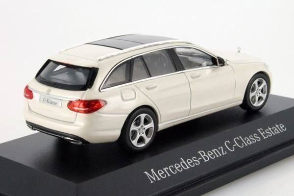 Norev Mercedes S205 C-Klasse T-Modell Exclusive Weiss Modellauto 1
