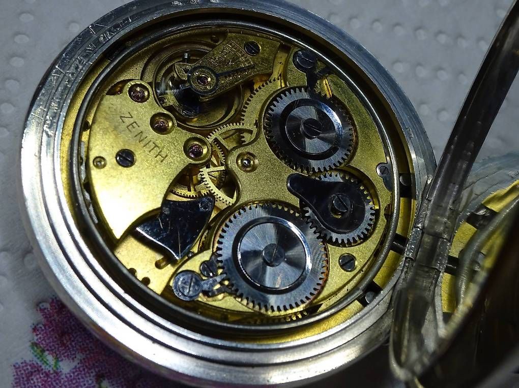 Zenith Orologi: Zenith Pocket Watch Réveil 19''' Silber 0.800 LePhare – Usato da Heiden venduto da Schlosser08 1
