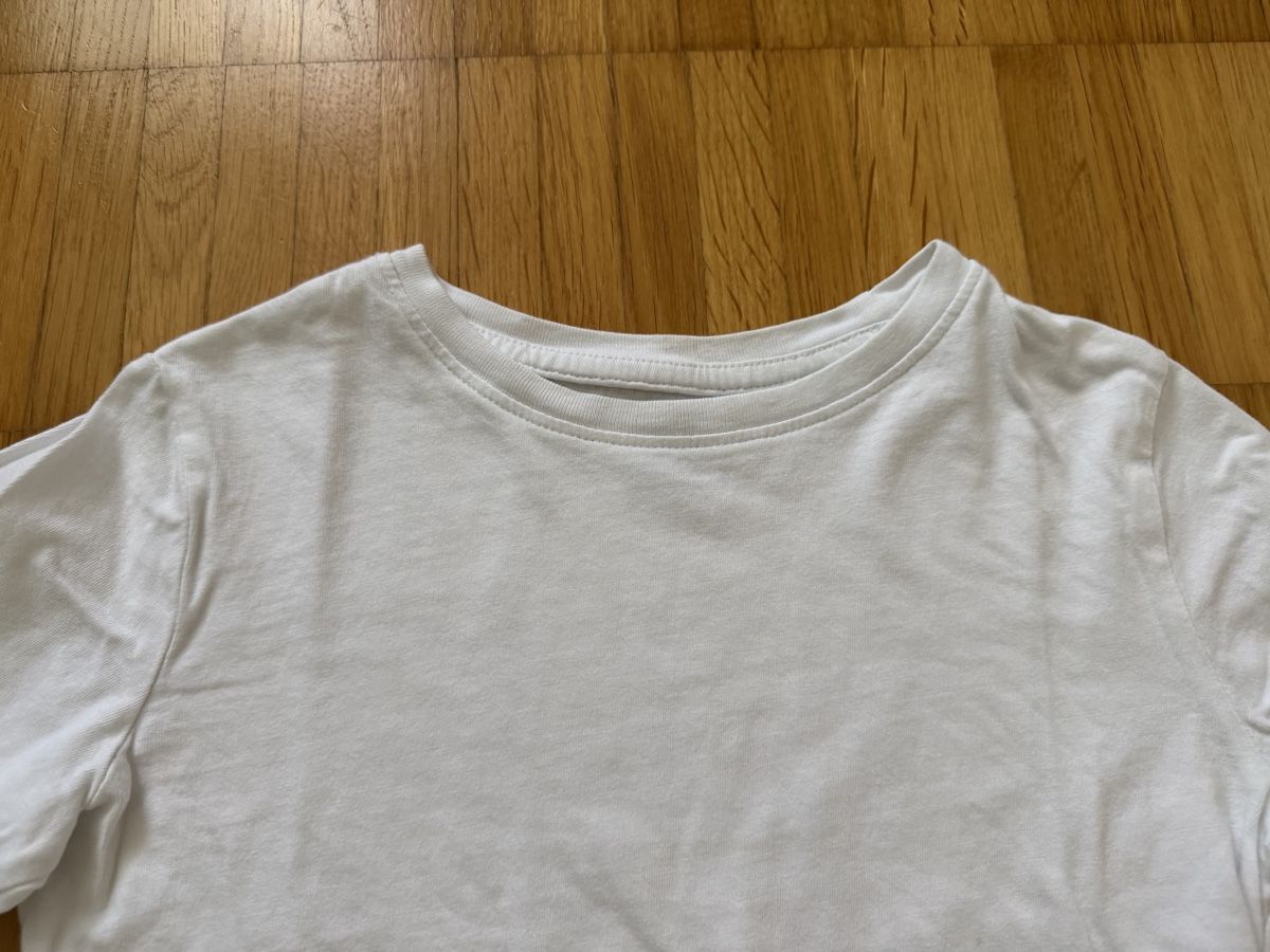 H&M Maglioni & Felpe: Langarmshirt weiss H&M Grösse 110/116 Basic Organic Cotton – Usato da Jona venduto da Good_luck_ 1